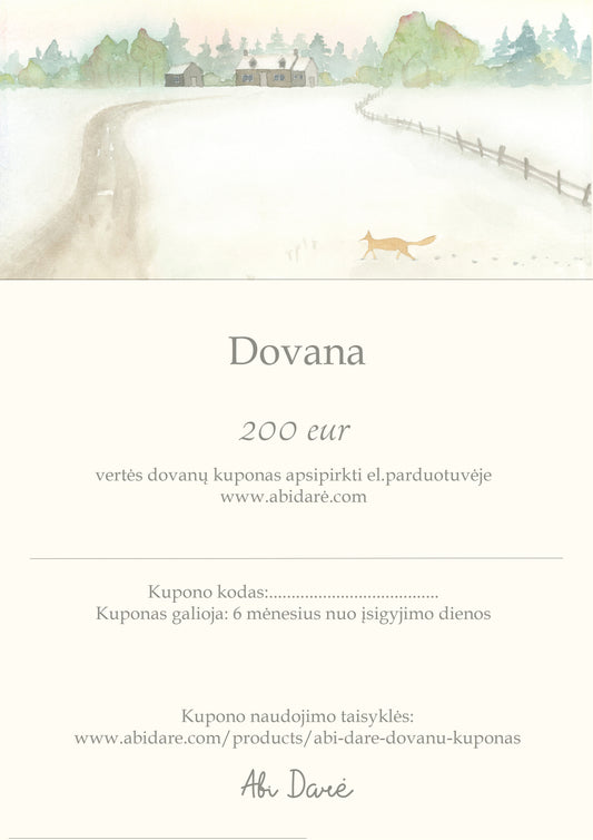 Dovanų kuponas