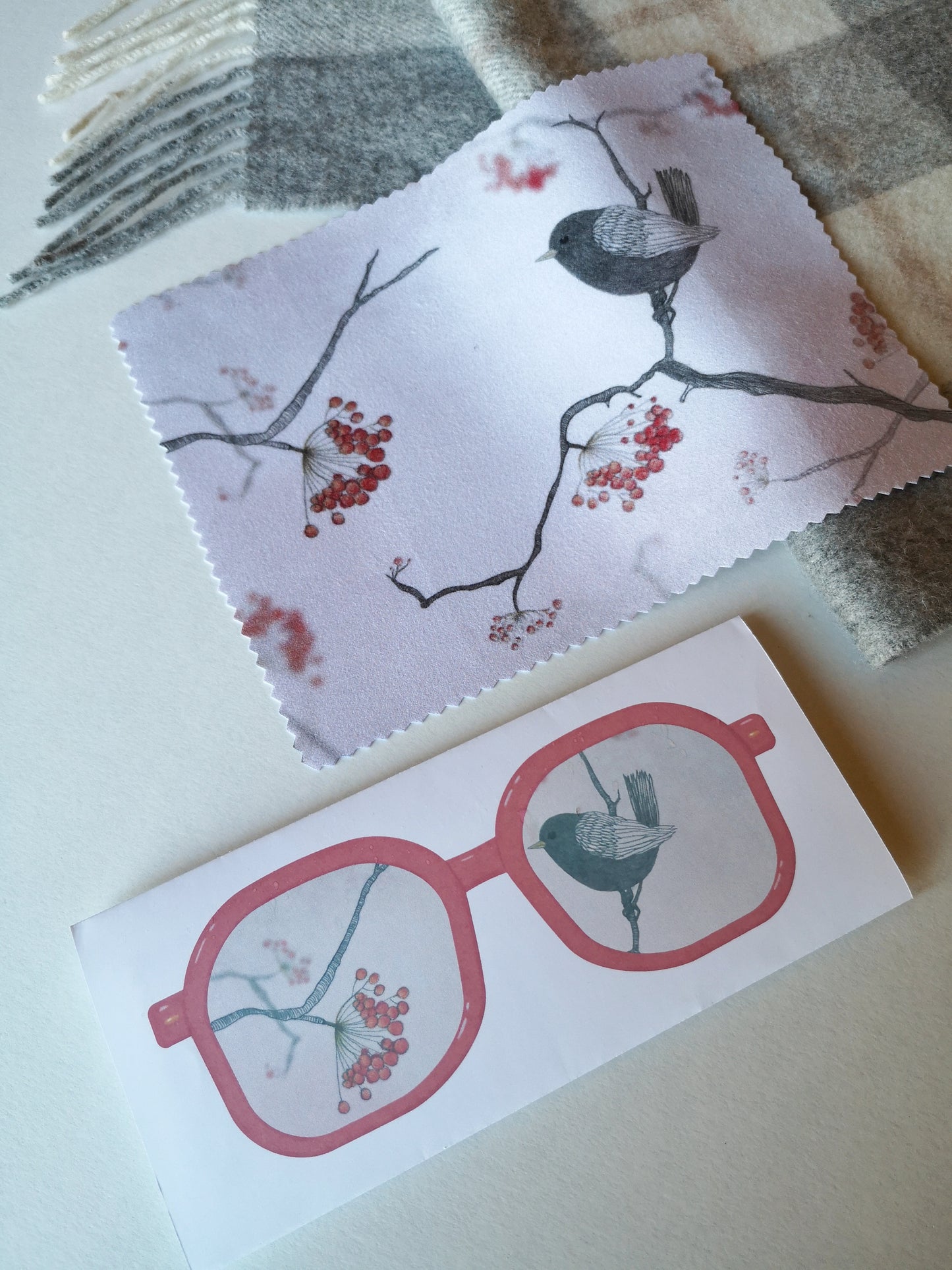 Servetėlė akiniams „Paukščiukas“